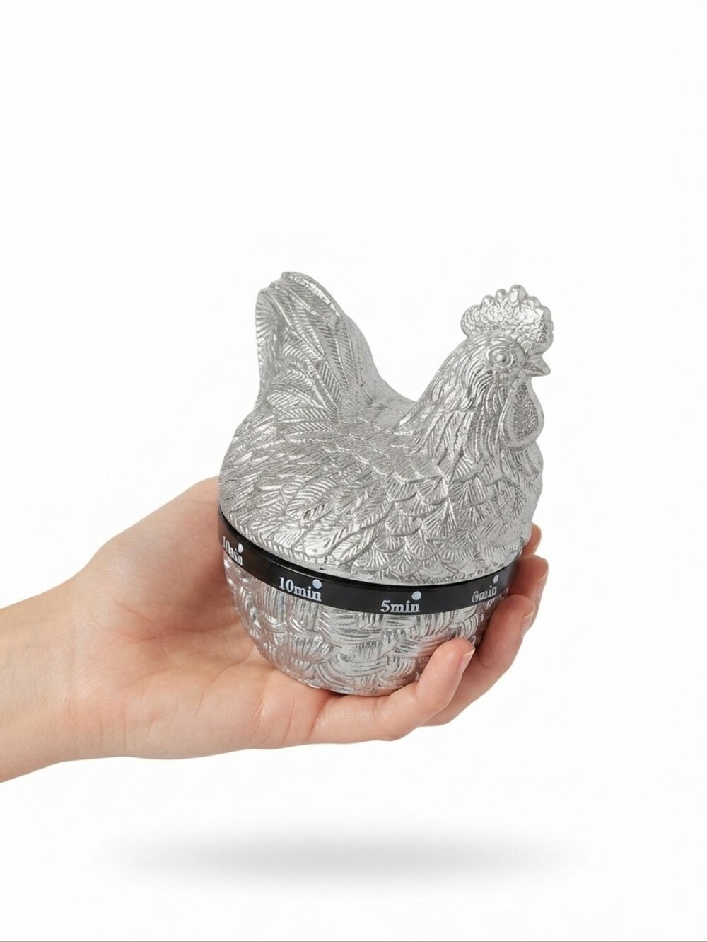 Vintage 2003 Arthur Court Aluminum Rooster Kitchen Timer Figural Farmhouse Decor
